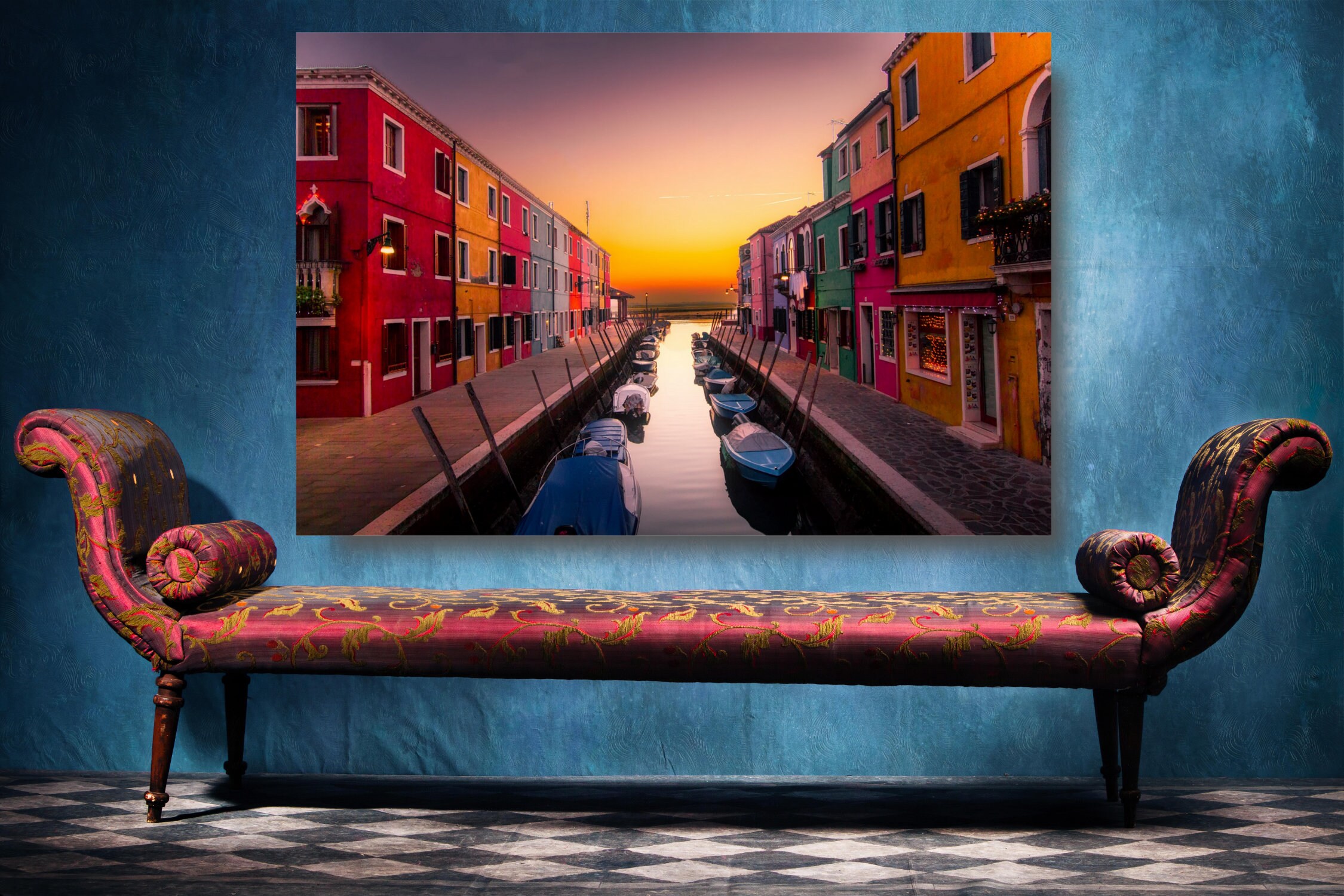 Venice Italy Canvas Wall Art Large Framed Venice Print Home Etsy