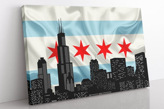Chicago Flag Canvas Art chicago-flag-canvas-art