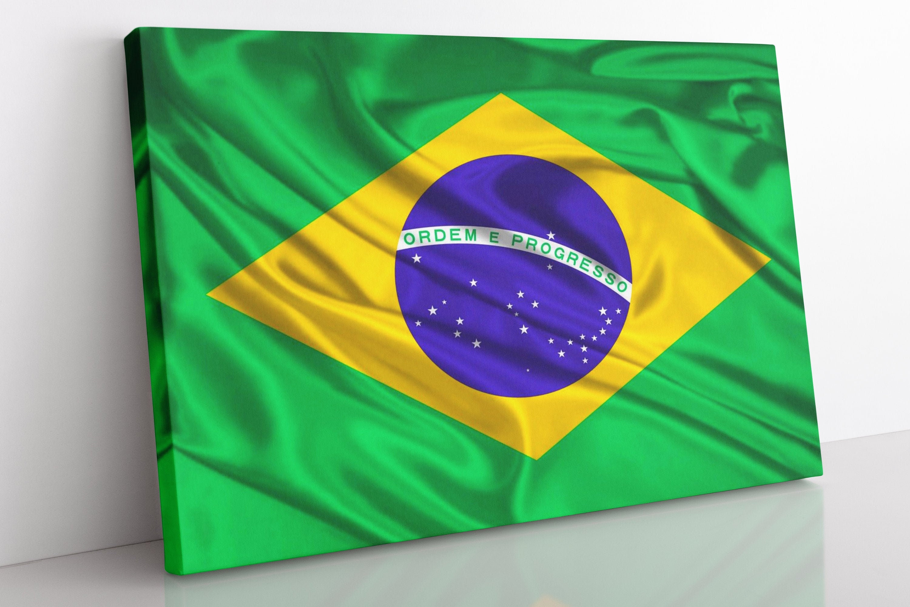 Bandera de Brasil, Arte de bandera de Brasil, Bandera brasileña, Arte de la  muralla de la