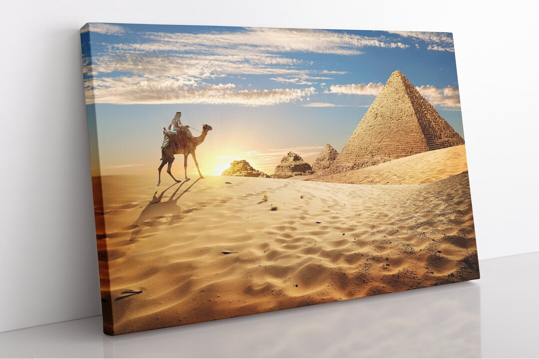 Pyramids of Giza Canvas Print: Large Egyptian Wall Art - Etsy