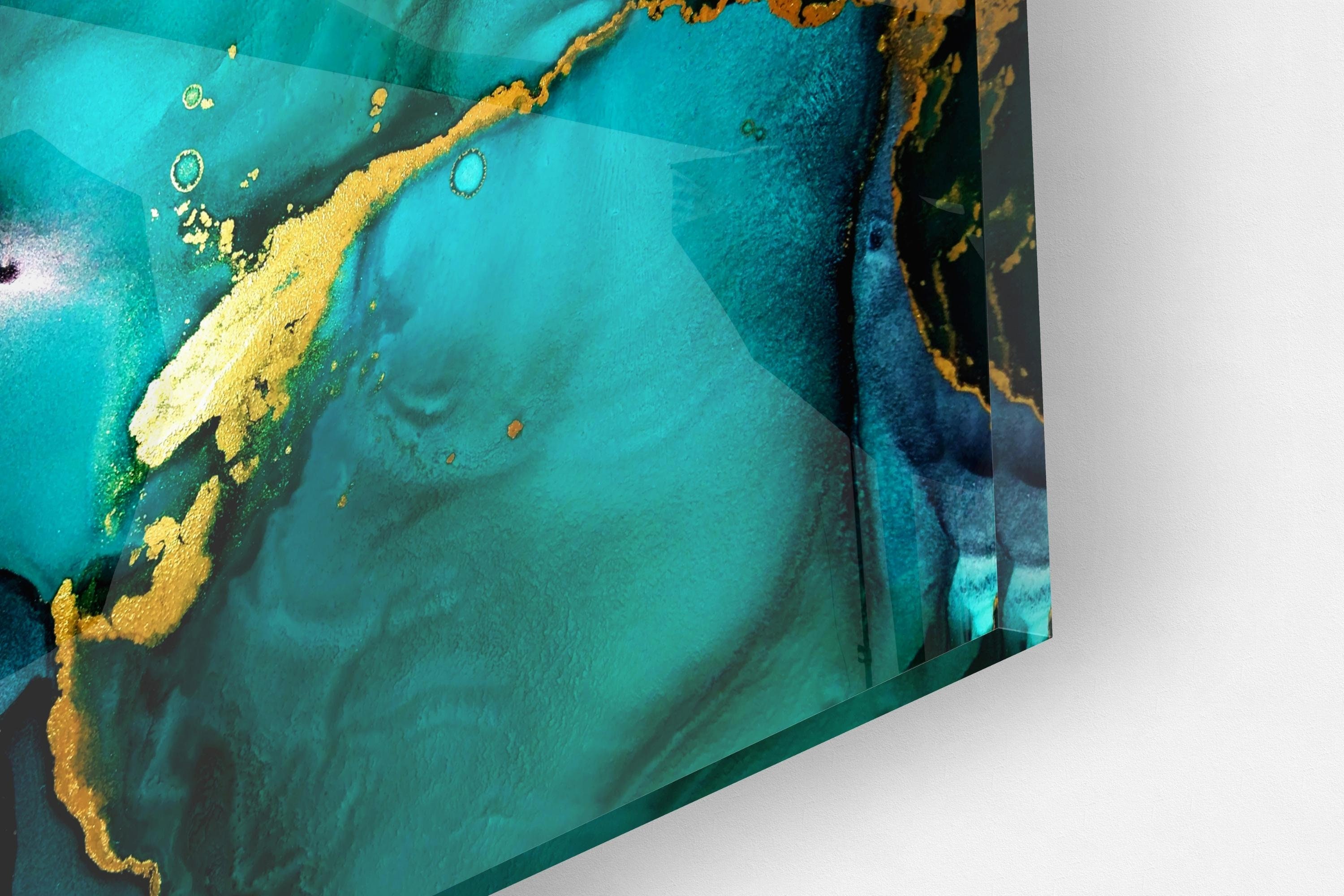 Abstract Art Marble Acrylic Glass Wall Art Large High Gloss Etsy UK