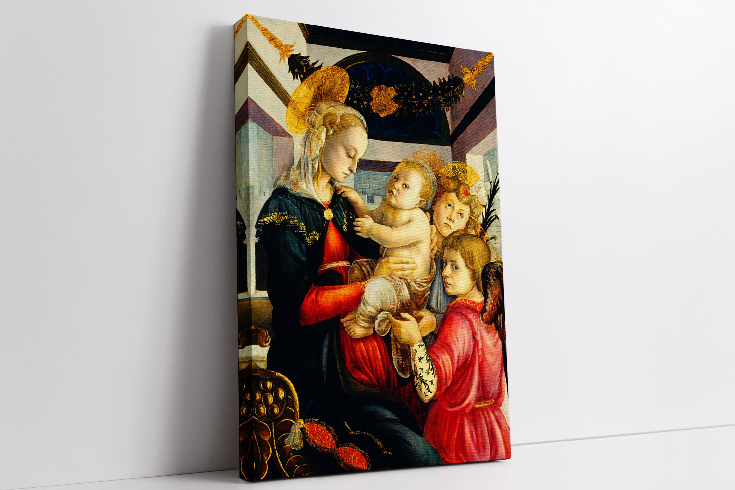 Botticelli Madonna and Child Canvas Print: Framed Italian Renaissance Art