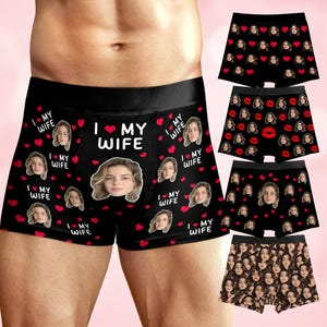 Cuecas personalizadas para marido, cuecas boxer personalizadas, cuecas com foto, cuecas boxer personalizadas, cuecas boxer de Natal para namorado masculino