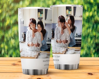 Photo Travel Cup Personalized Pictures Collage Tumbler Custom Milk Mug With Photos And Text Printing Cup Personalized Birthday Gift