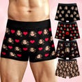 Custom Boxers, Personalised Boxer Shorts for Men, Underwear with Face, Custom Boxer Briefs, Christmas Gift Face Boxers for Boyfriend Husband