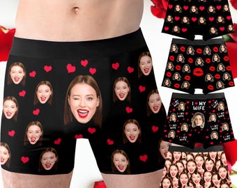 Bóxers personalizados con foto para hombre: regalo para novio.