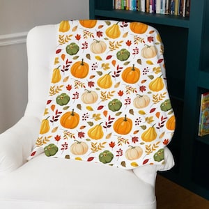 Colorful Pumpkin Blanket, Soft Halloween Throw Blankets, Fall Blanket With Pumpkin Printing, Comfortable Blankets For Bed, Gifts For Family
