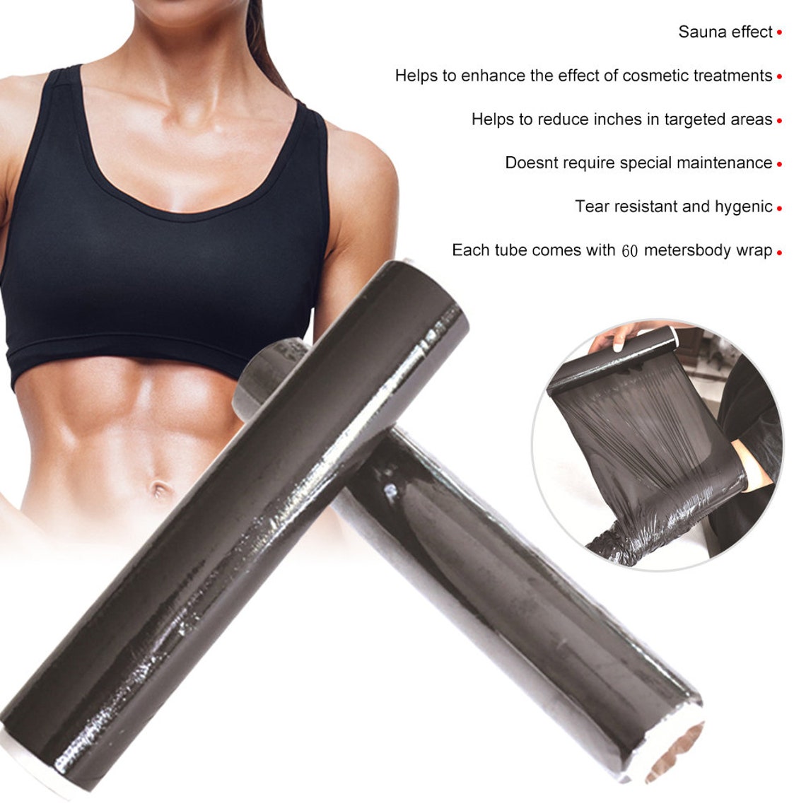 Women's Weight Lose Slimming Plastic Wrap Burning Fat Etsy