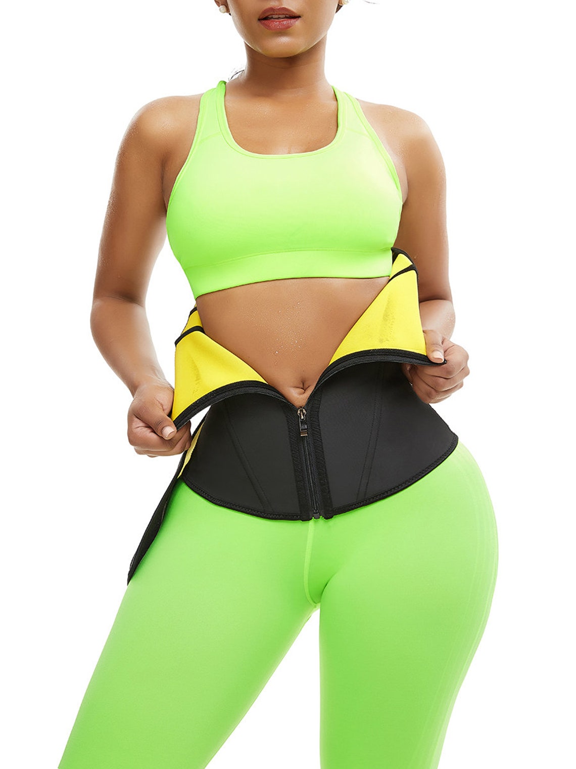 Zipper Widened Velcro Latex Waist Trainer Powerful Waist Etsy