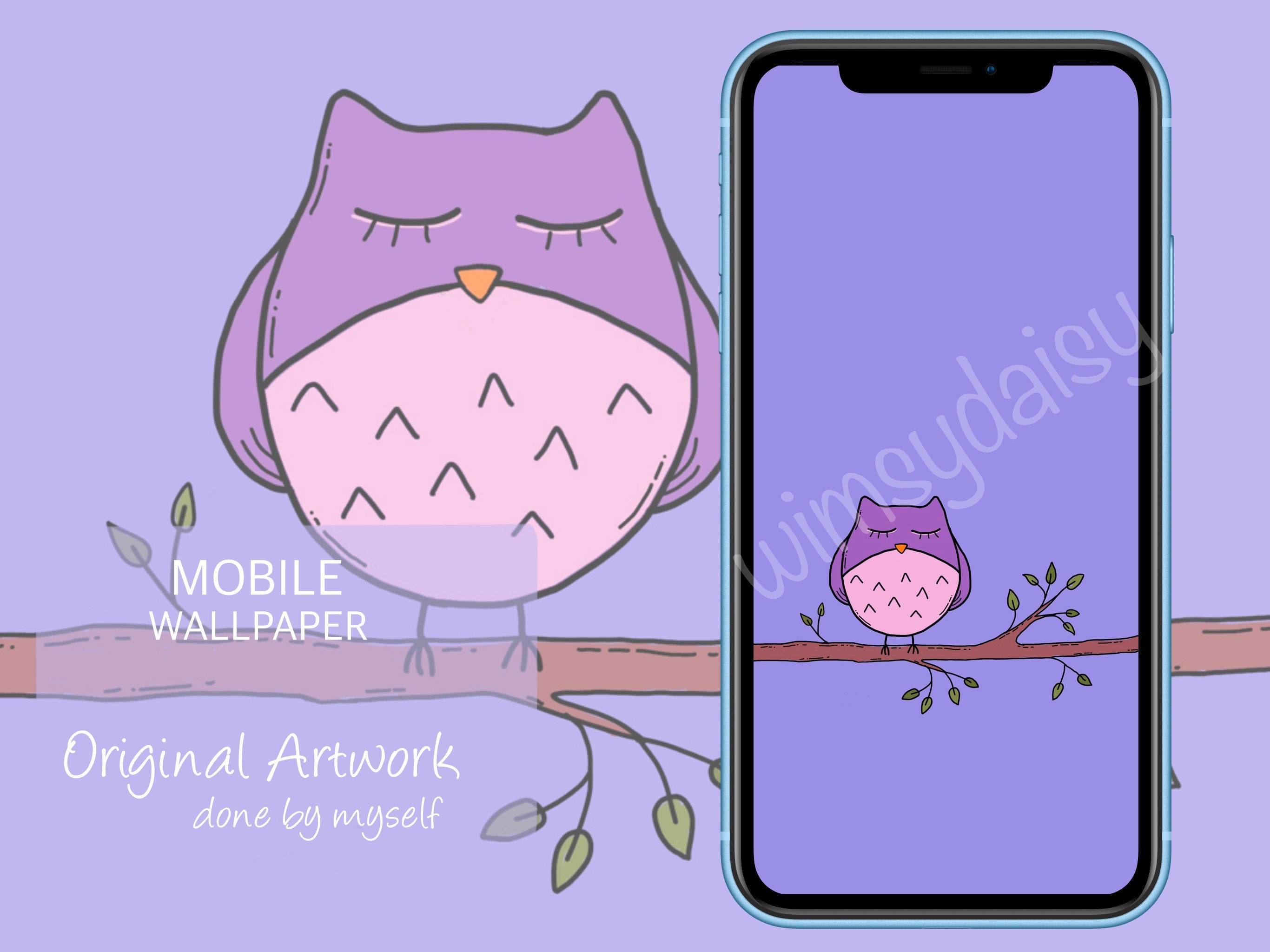 Purple Owl Iphone Wallpaper Kawaii Owl Wallpaper Iphone Cute - Etsy Purple Owl Iphone Wallpaper Kawaii Owl Wallpaper Iphone Cute - Etsy