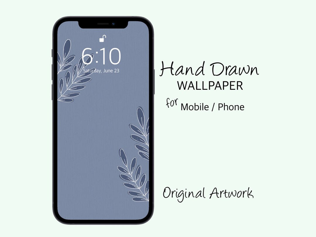 Phone Wallpaper Blue Pinstripe Wallpaper iPhone Antique Blue Etsy