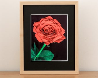 Maple Wood Picture Frame, Gallery Style, Modern, Thin Edge, Minimal, Simple, Custom Size Available