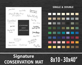 Signature Mat, Conservation Grade, Variety of Colors, Custom Sizes up to 30x40"