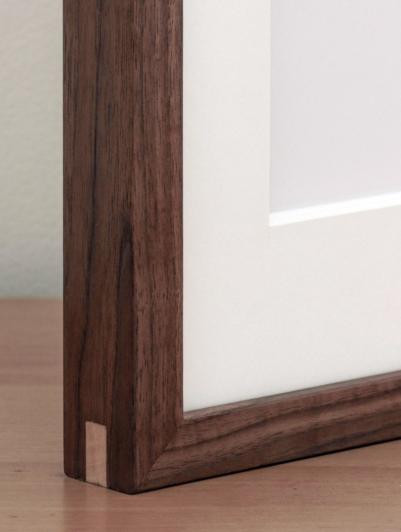 Exotic Wood Picture Frame Custom Framing Thin Edge Etsy