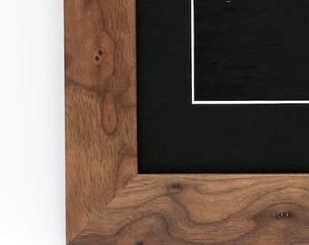 LAUBO2 11x14 Wooden Picture Frame With Double Mat - Natural Black Walnut For 8x10 & 5x7 Photos - View #14