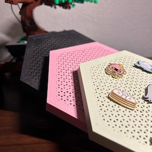 Pin Board (HEXAGON) | 3D Printed Colored Filament | for Enamel Pins ...