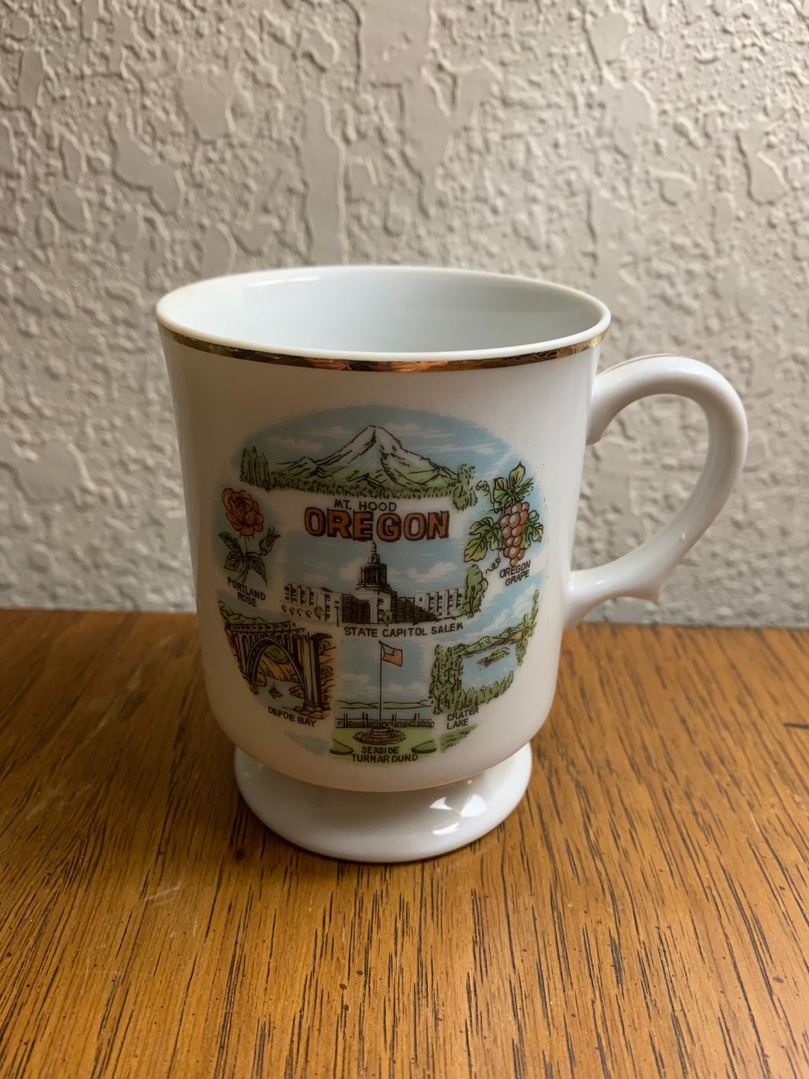 Vintage Oregon Souvenir Mug Etsy