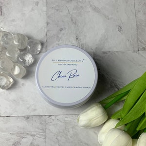 China Rain Scented Candle, Coconut Wax Candle, Wedding Gift, Party Gift, Housewarming Gift, Home Decor, Black Owned Business