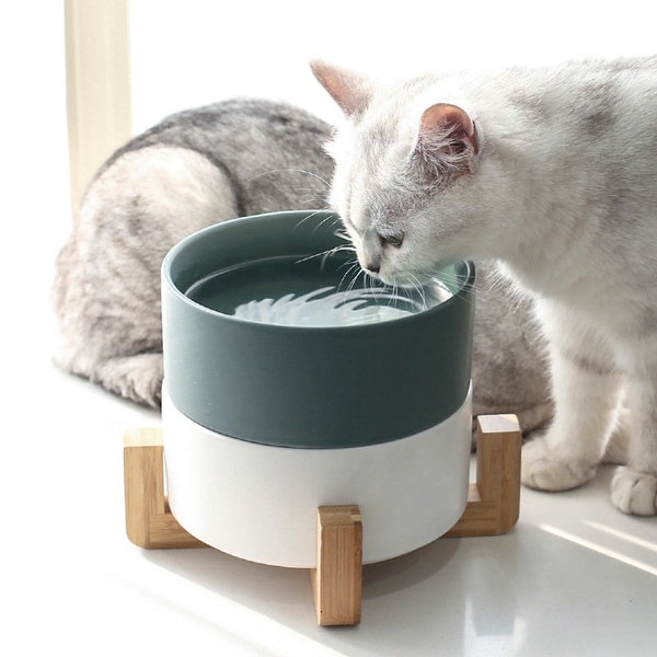 Futternapf für Katzen und Hunde, aus Keramik in verschiedenen Farben erhältlich.