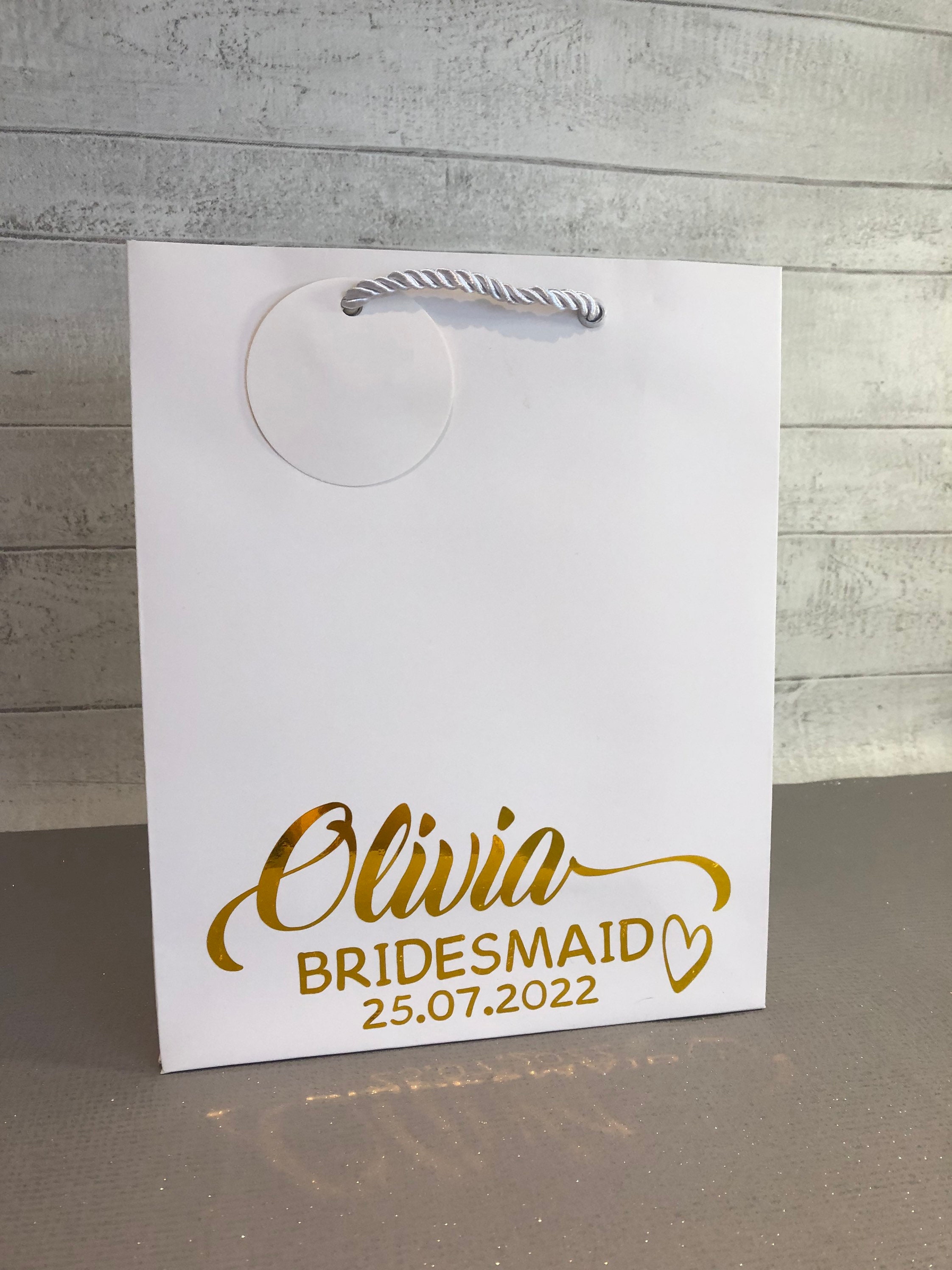 Personalised Gift Bag/luxury White Gift Bag/gift Etsy Canada