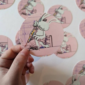 Cooking with firepower circle sticker