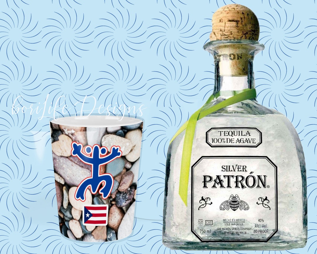 Puerto Rico Rocks Glasses Unique Boricua Shot Glasses: With Taino Coqui and Puerto Rico Flag on ...