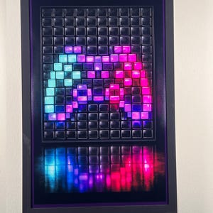 Póster Pixel Game Controller Art Print Arte de pared Decoración de habitación Obra de arte moderna