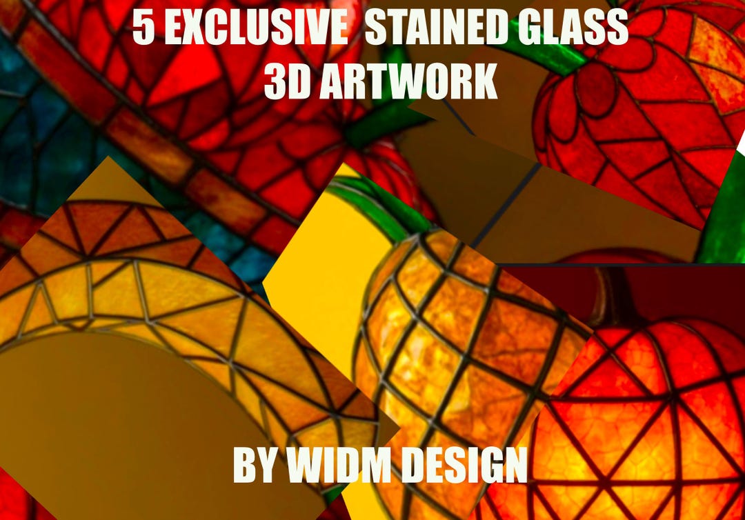 Fruits Stained Glass 3d Artwork – Digital Phone Wallpapers iPhone ...