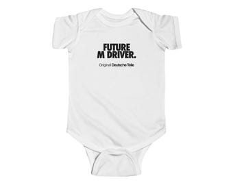 Future M Driver Baby Bodysuit | Automotive Baby Gift | Petrolhead Baby Clothes | Funny Car Lover Onesie | German Car Enthusiast Gift