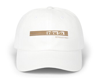 Inline Six Cap | Automotive Enthusiast Hat | Straight Six Engine Baseball Cap | Petrolhead Gift | Minimalist Car Lover Apparel
