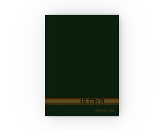Inline Six Notebook | Automotive Enthusiast Journal | Car Lover Gift | Petrolhead A5 Stationery | Engine Design Notebook | Straight Six