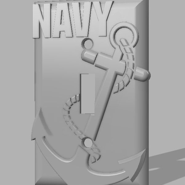 US Navy- navy- Light switch Cover- STL file- 3d printing-plate