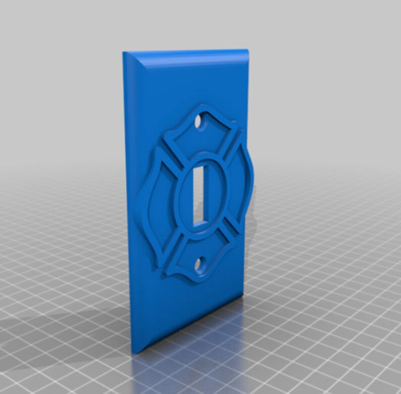 3d Stl File Fire Department Stl File Light Switch Plate Stl 3d Light