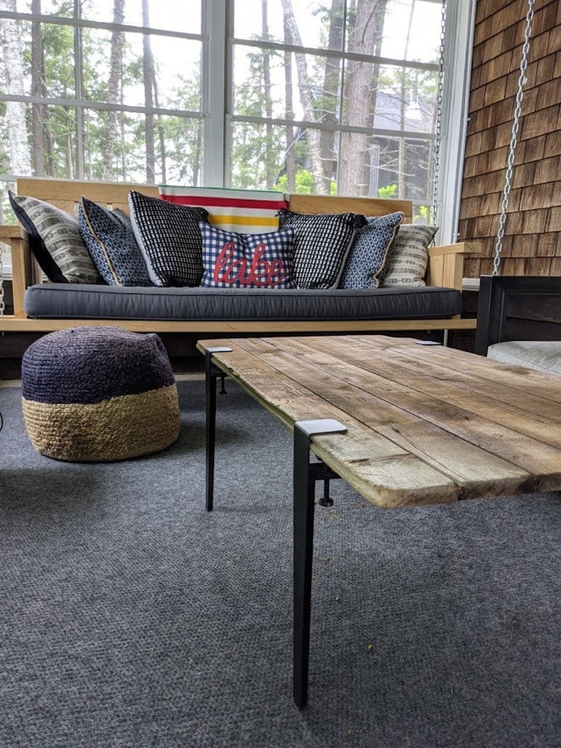 Metal Coffee Table Legs Metal Table Legs Clamp DIY Table Etsy