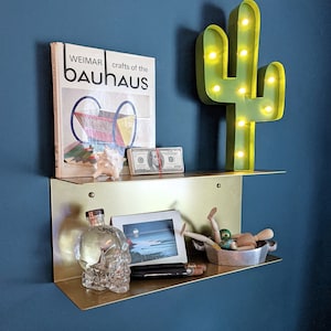 Metal double shelf