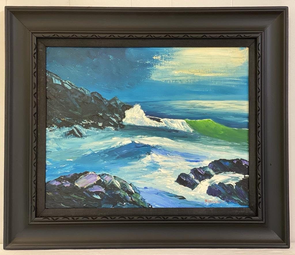 【F15号】good blue(FRANCOIS) oil painting F15号】good blue(FRANCOIS) oil painting Abstract Landscape