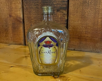 Empty Crown Royal Bottle