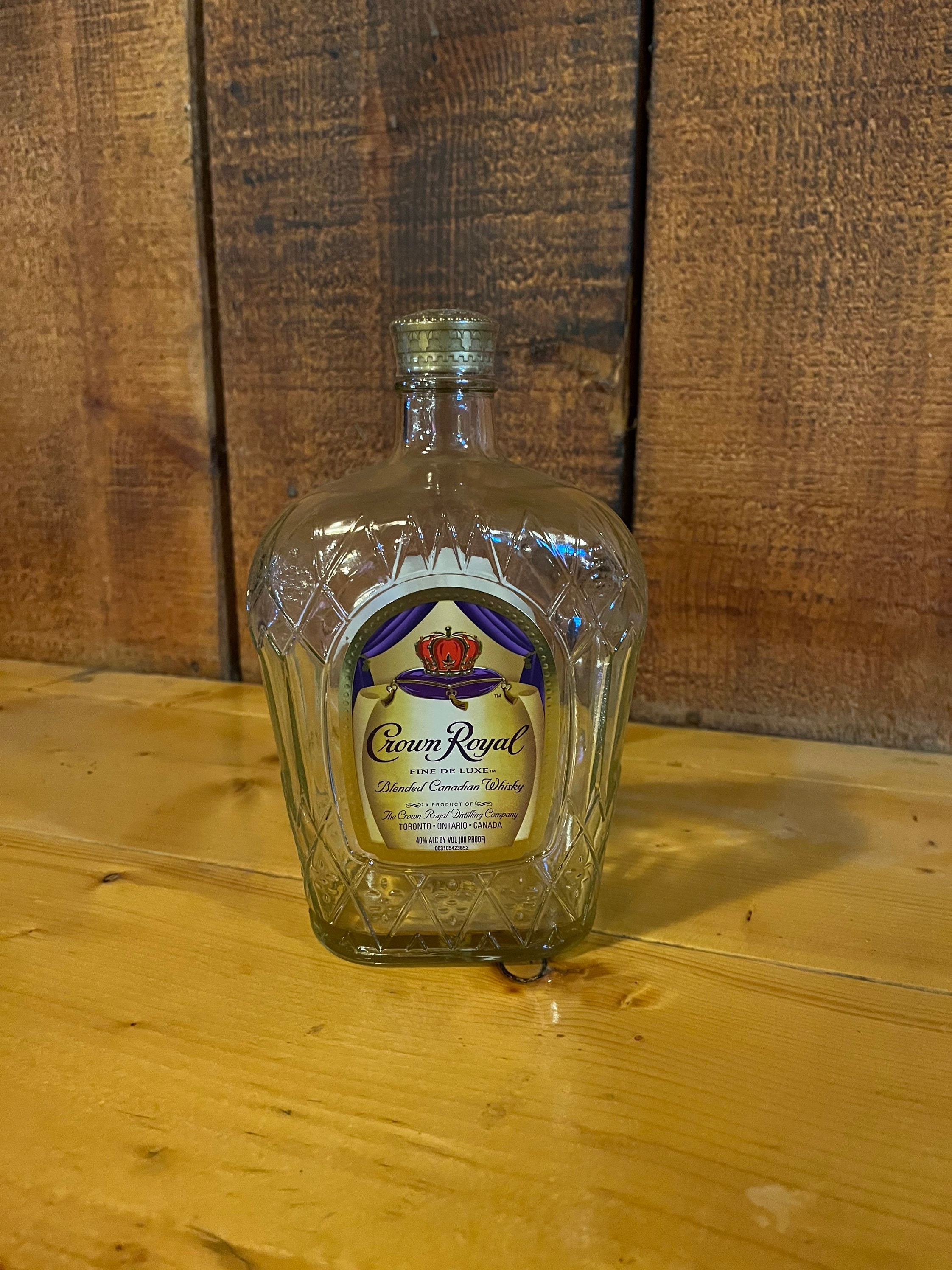 Empty Crown Royal Bottle Etsy