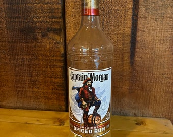 Empty Captain Morgan Liquor Bottle