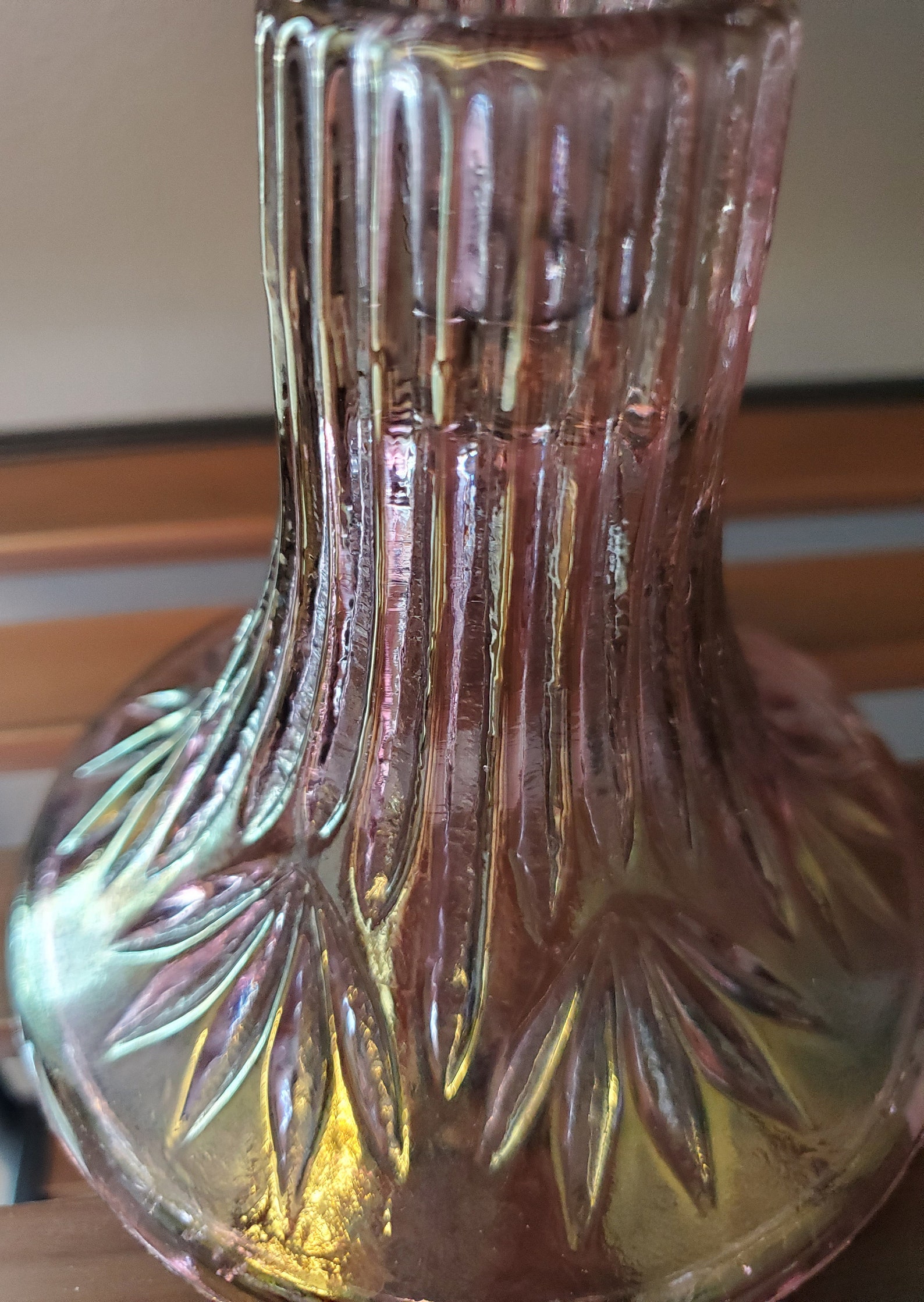 Vintage iridescent candle holder Etsy
