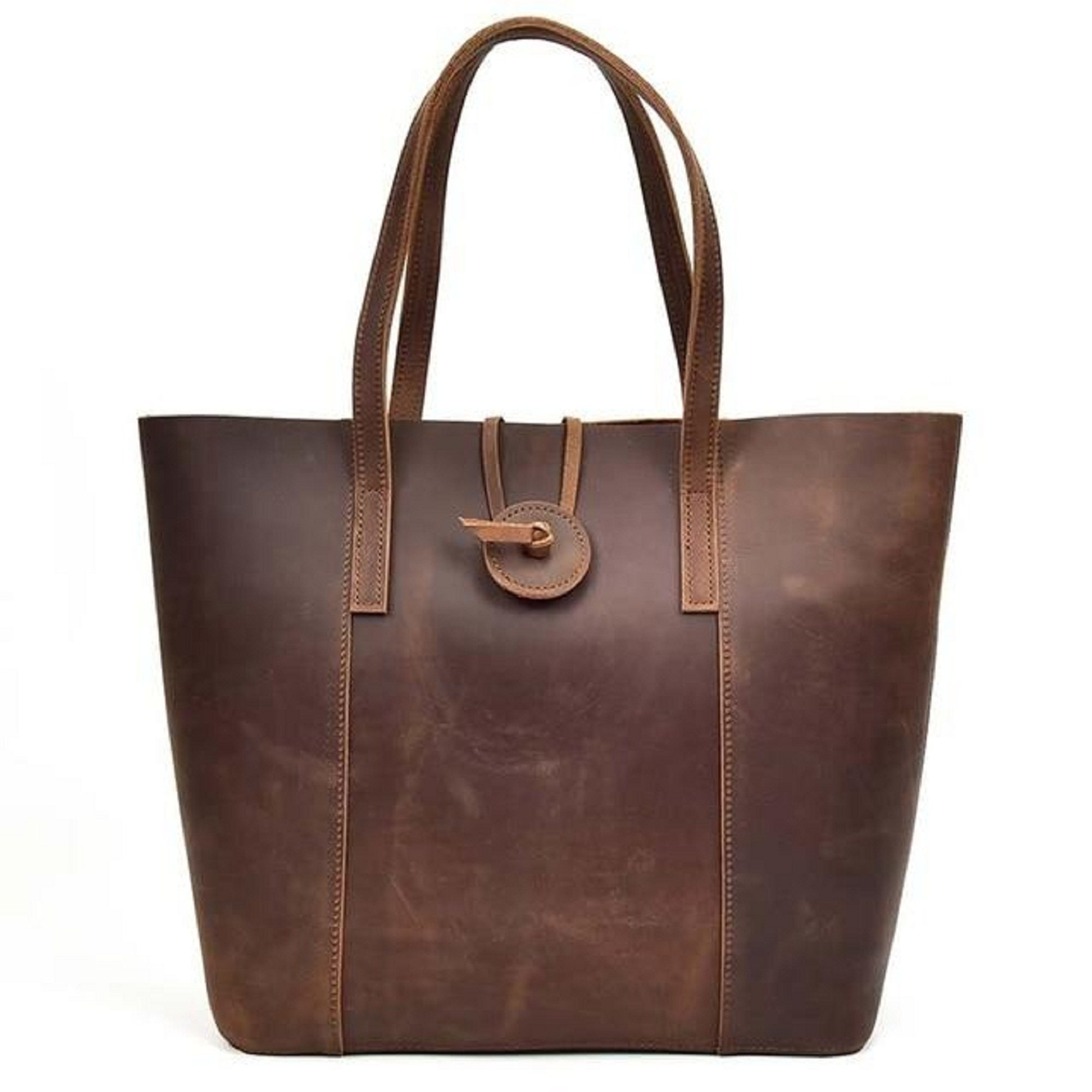 Handmade Leather Tote Bag Leather Bag Leather Purse - Etsy