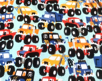 Fabric Knit Cotton Monster Trucks
