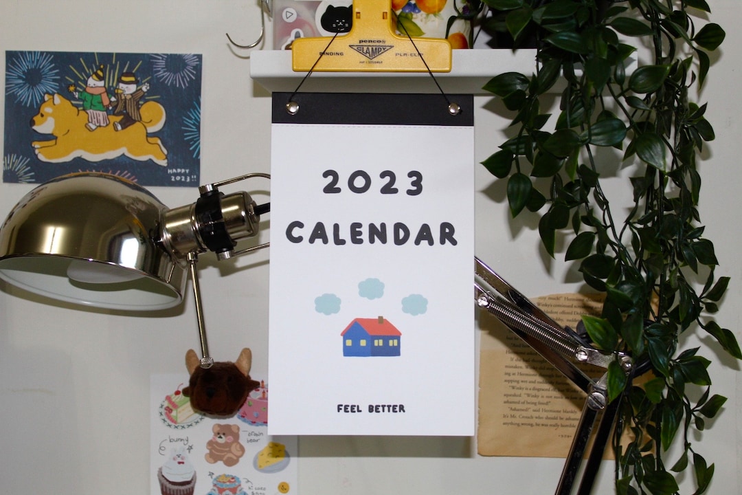 2023 Feel Better Hanging Wall Calendars Etsy