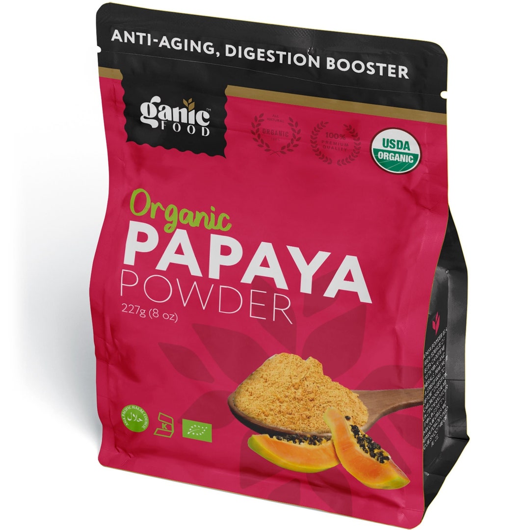 Organic Papaya Fruit Powder by Ganic Food Antioxidant Papaya Enzyme for