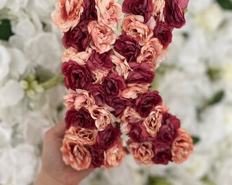 Wooden Floral Letters - Option 'K'