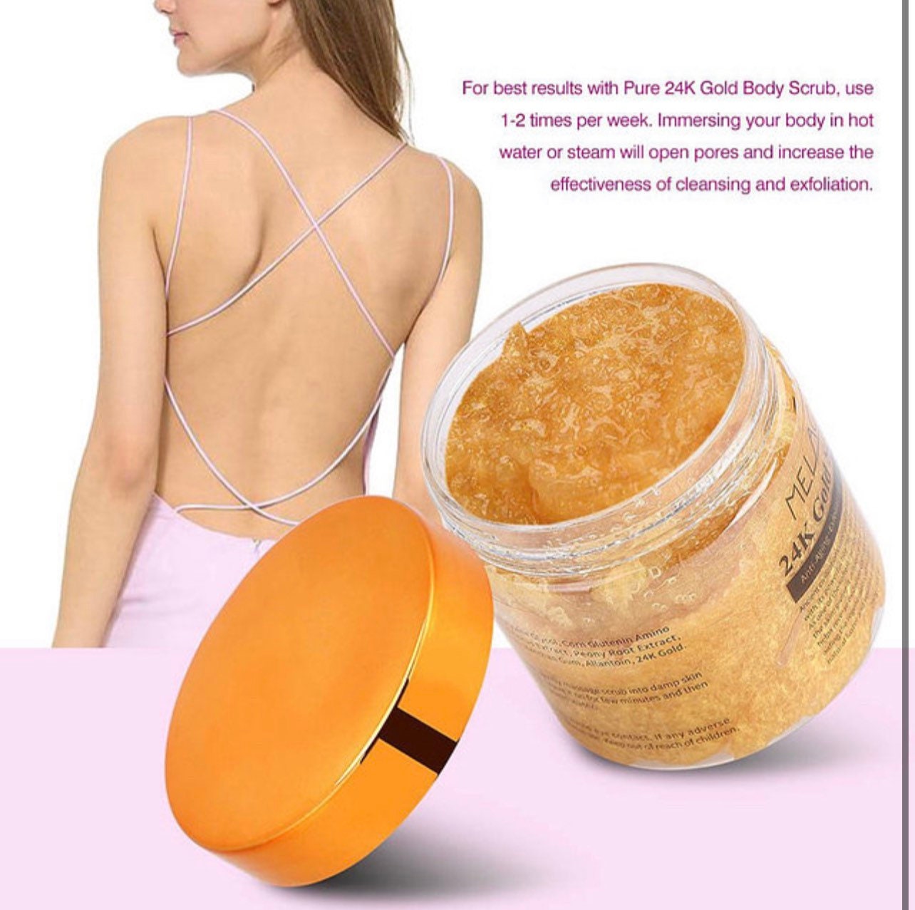 24K Gold Facial Body scrub Etsy