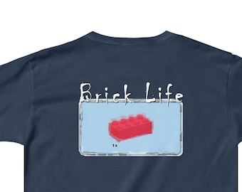 Camiseta Building Block / Camiseta Building Bricks Brick Life - Camiseta de algodón grueso para niños