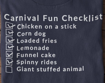 Camiseta divertida de carnaval / Camiseta de feria / Camiseta divertida de otoño / Camiseta americana / Camiseta unisex de estilo suave