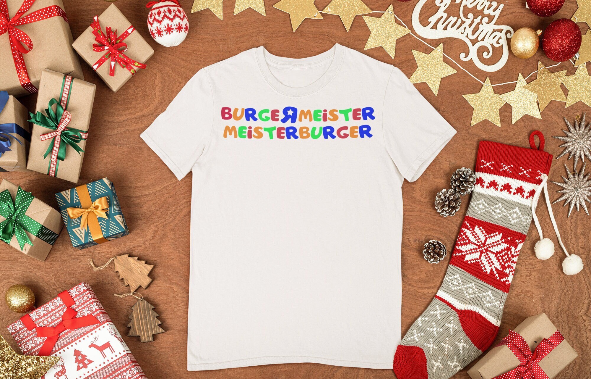 Funny Christmas Shirt | Christmas Movie | Santa Claus Movie | Burgermeister - Unisex Softstyle Tee