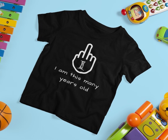 One Year Old Gift | One Year Old Shirt | Baby Birthday Shirt | Funny Baby Gift | I'm This Many - Baby Softstyle Tee